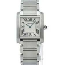 Cartier Tank Française MM Date W51011Q3 Stainless Steel WomenWatch Wh... 2