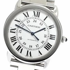 Cartier — Cartier Rondo Solo WSRN0012 Automatic 36mm Box Papers Silver — Watch — resale
