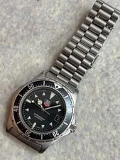 TAG Heuer 973006F 2000 Professional Quartz Black From JP 4