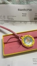 Swatch X AP Royal Pop OTG Roz W/ Box & Paper US Seller - Fast Ship in Hand 2