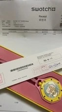 Swatch X AP Royal Pop OTG Roz W/ Box & Paper US Seller - Fast Ship in Hand 4