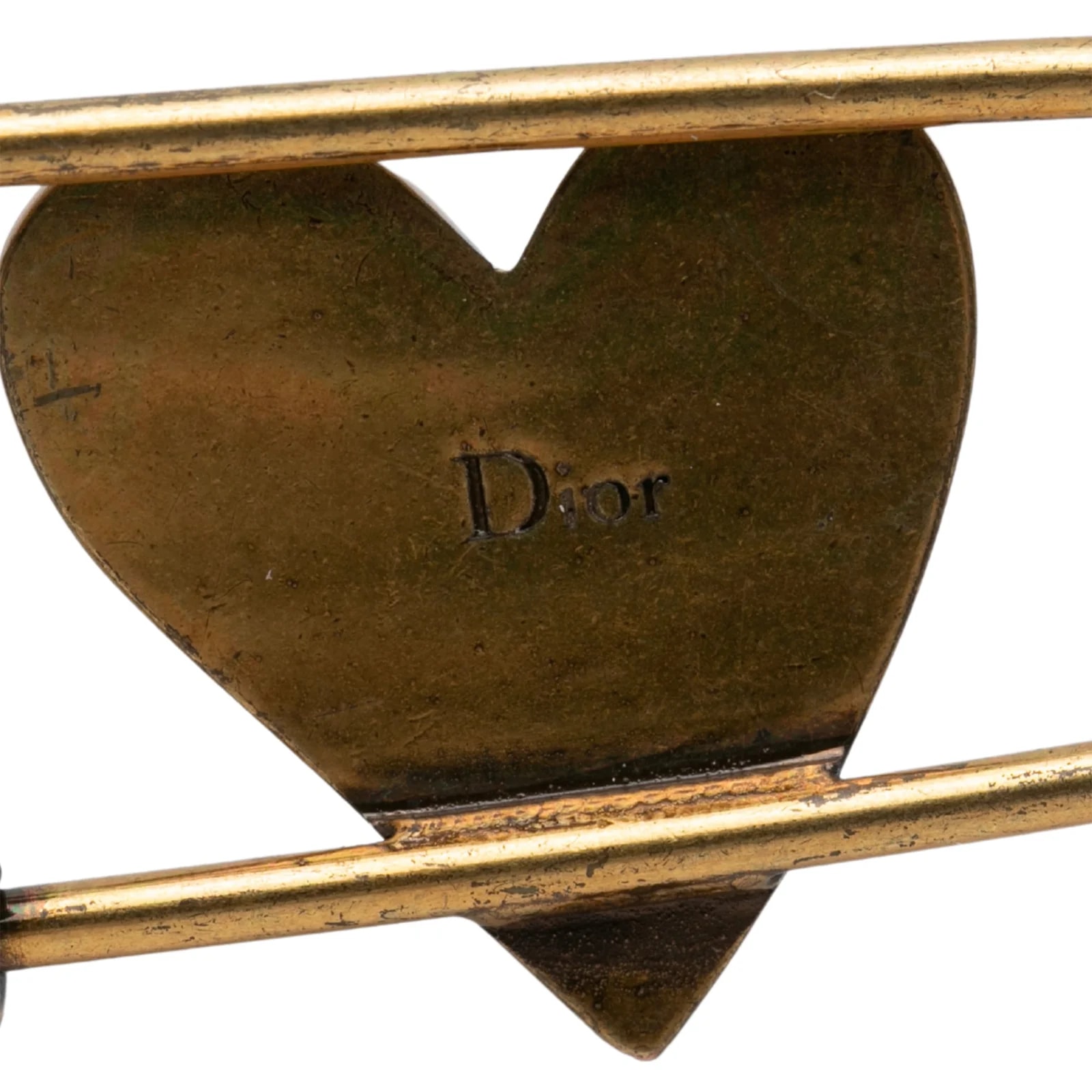 Enamel Heart Safety Pin Brooch 3