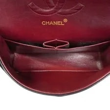 Auth [6eb1131] Chanel Matrasse W Flap WChain Caviarskin S... 4