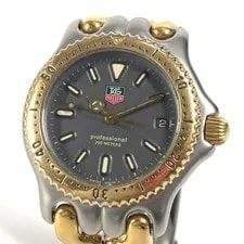 TAG Heuer Cell Professional 200 Logo Gold Silver From Japan 2