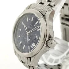 Omega Seamaster Quartz Stainless Steel Navy Dial 2581.81 Working 2