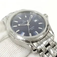 Omega Seamaster Quartz Stainless Steel Navy Dial 2581.81 Working 3