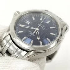 Omega Seamaster Quartz Stainless Steel Navy Dial 2581.81 Working 4