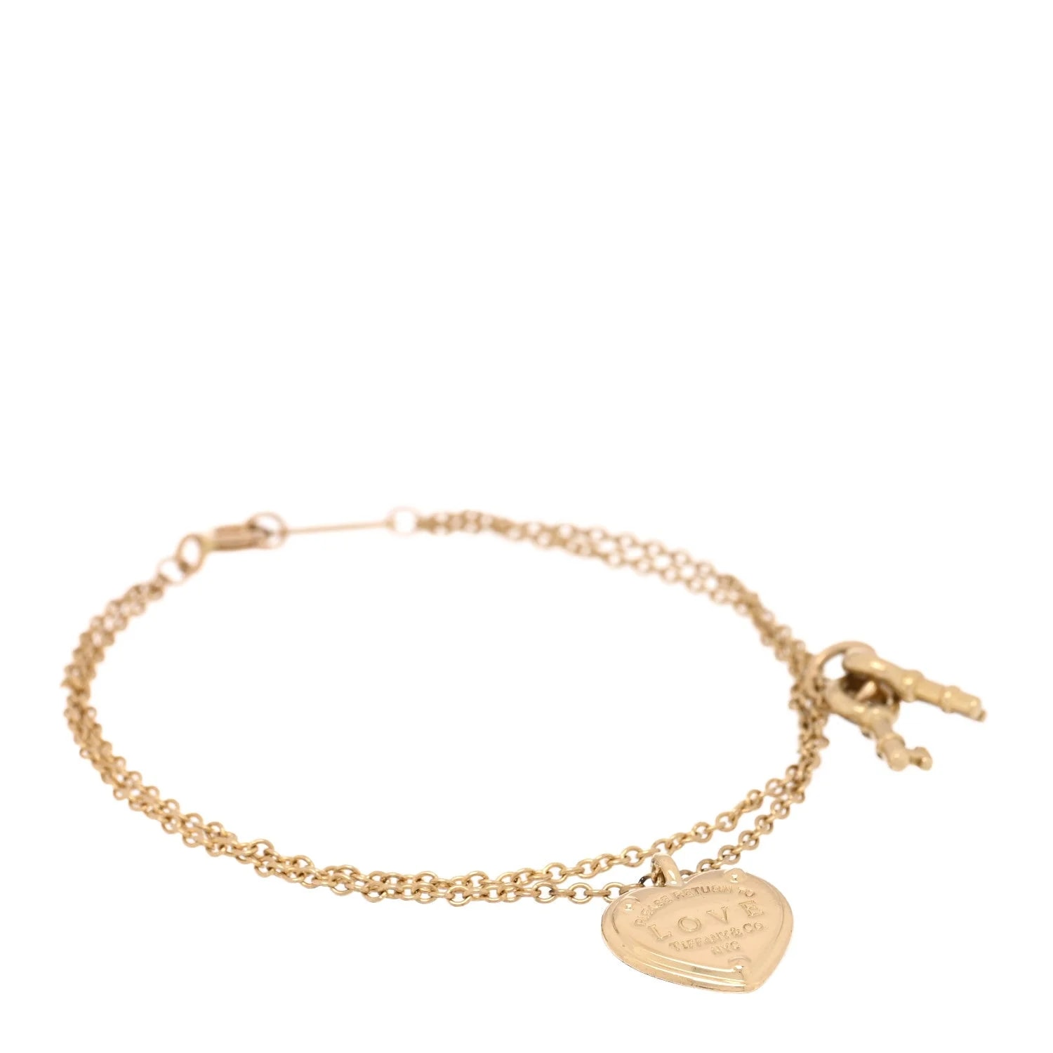 Tiffany & Co. — 18K Yellow Gold Return To Tiffany Love Heart Tag Key — Jewelry — resale