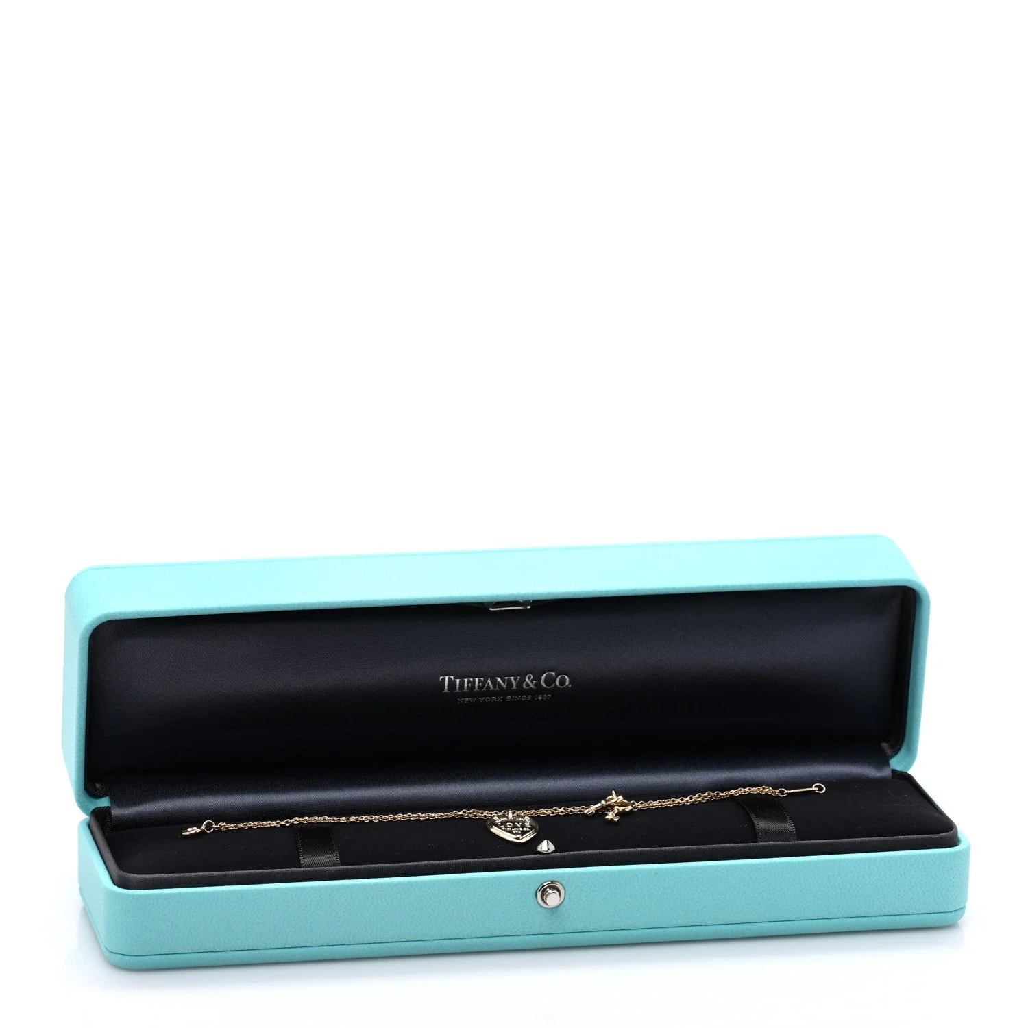 18K Yellow Gold Return To Tiffany Love Heart Tag Key 4