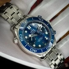 Omega Seamaster Diver 300M 44mm Chronograph Blue Wave Dial 210.30.44.51.03.001 2
