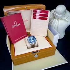 Omega Seamaster Diver 300M 44mm Chronograph Blue Wave Dial 210.30.44.51.03.001 4