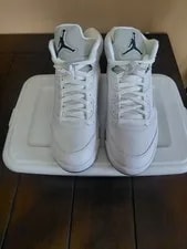 Size 10 - Air Jordan 5 Retro " Metallic" High Top Athletic 4