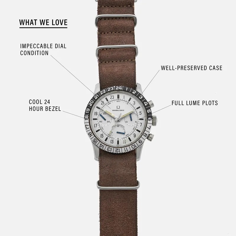 1960s Universal Genève Aero-Compax Reference 890101/01 3