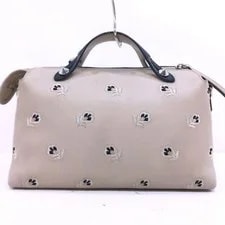Fendi By the Way 2Way Greige Floral Embroidered 8BL124 2