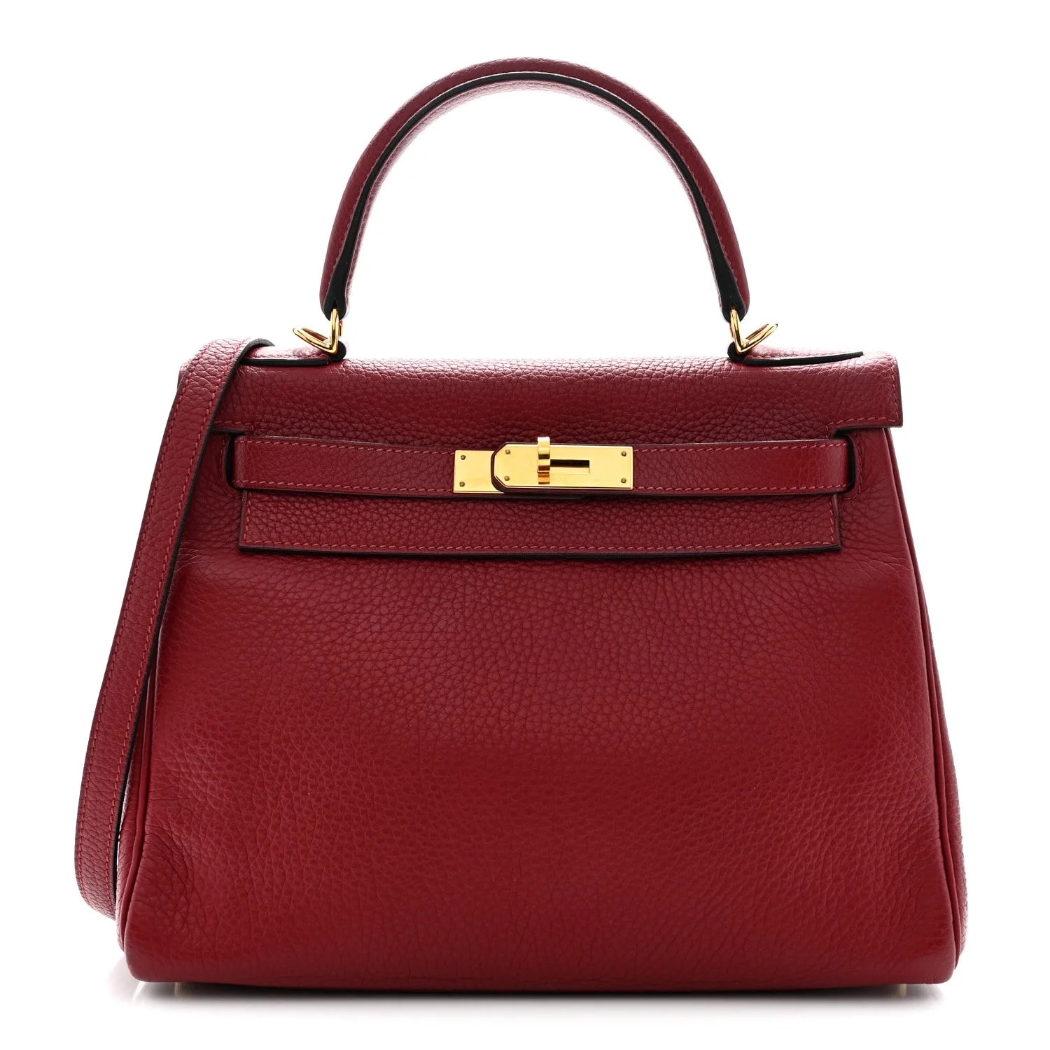 Hermès — Kelly Retourne 28 Grenat — Handbag — resale