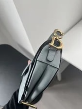 Christian Dior Mini Saddle Crossbody Grained CalfLeather 3
