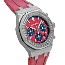 Audemars Piguet Royal Oak 26231ST.ZZ.D069CA.01 37mm Pink / Blue #WW196 3