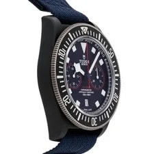 Tudor Pelagos FXD Chronograph Alinghi Carbon Auto 43mm Blue Dial Strap 25807KN 3