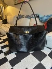 Balenciaga — Balenciaga Rodeo Medium Embossed Hardware — Handbag — resale