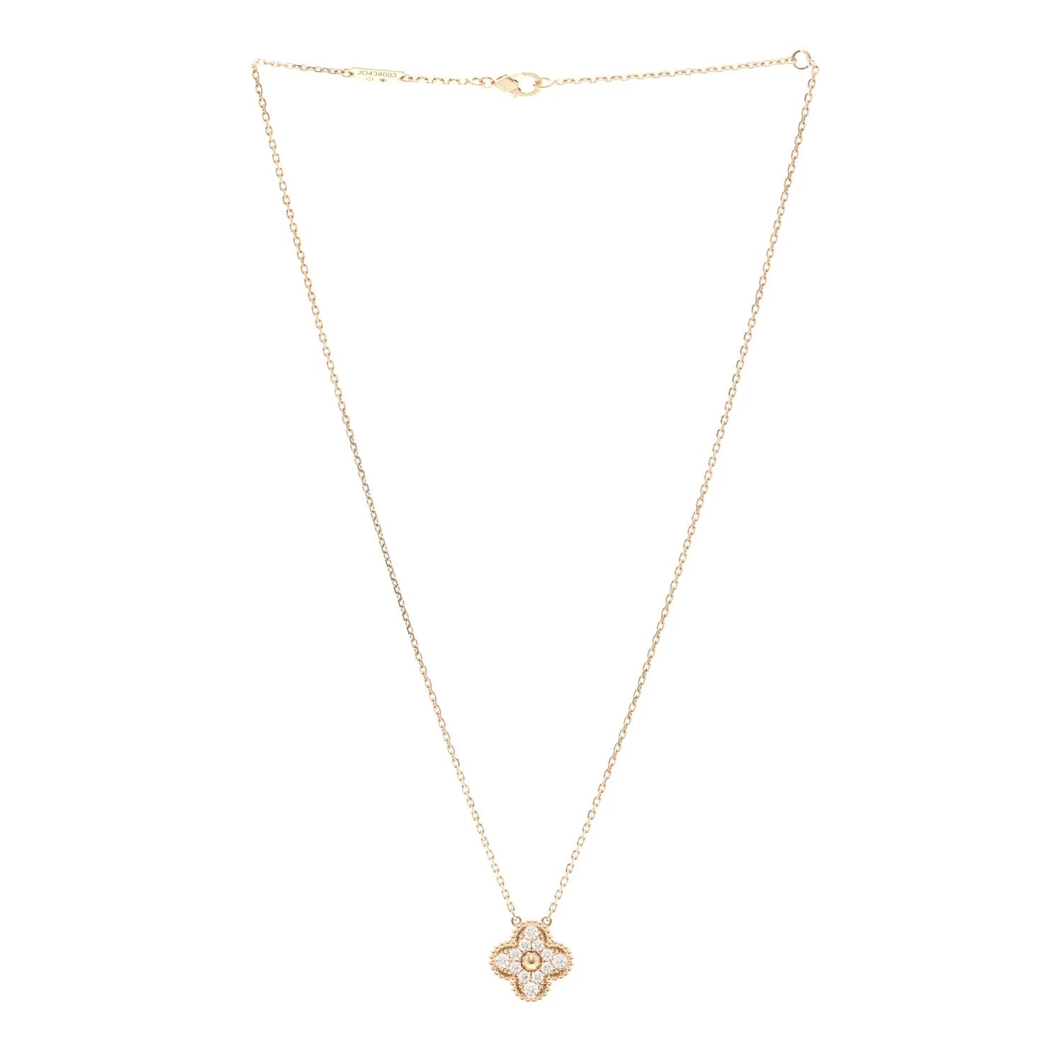 18K Rose Gold Carnelian Alhambra 3