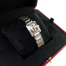 Cartier Tank Francaise Combination Pink Mother of Pearl Dial 149528628 3