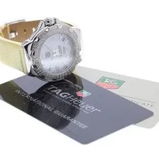 TAG Heuer — TAG Heuer Formula 1 WAC1215 35mm SS White Dial Date Quartz Leather Strap #C529 — Watch — resale