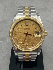 Tudor Prince Date Gold and Steel 34MM Diamond Dial With Card Ref. 74033 3