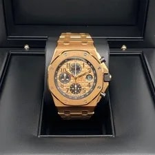 Audemars Piguet Royal Oak Offshore Rose Gold 26470OR Champagne Dial B&P 3