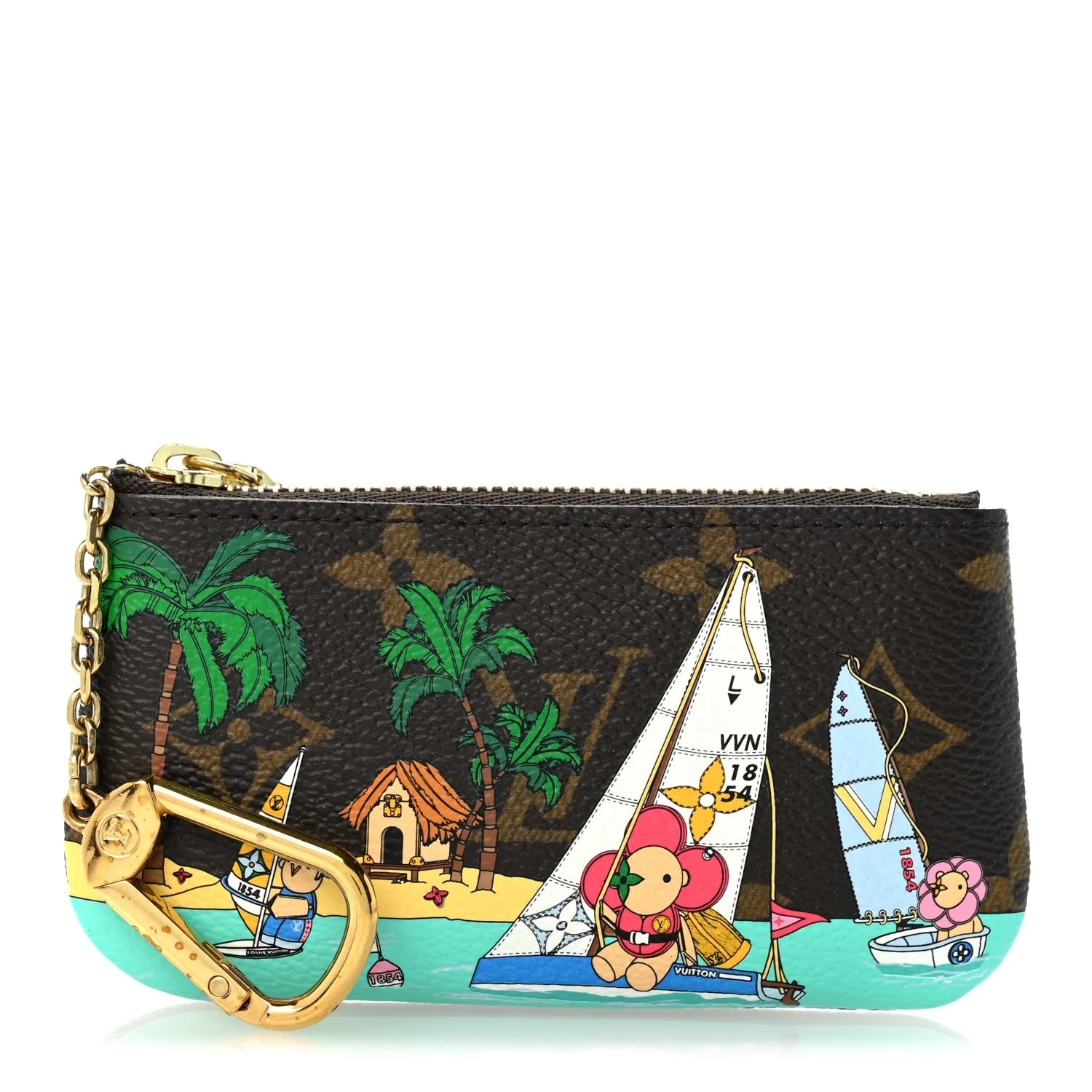Louis Vuitton — 2023 Christmas Animation Sailing Vivienne Key Pouch Dragonfruit — Accessory — resale