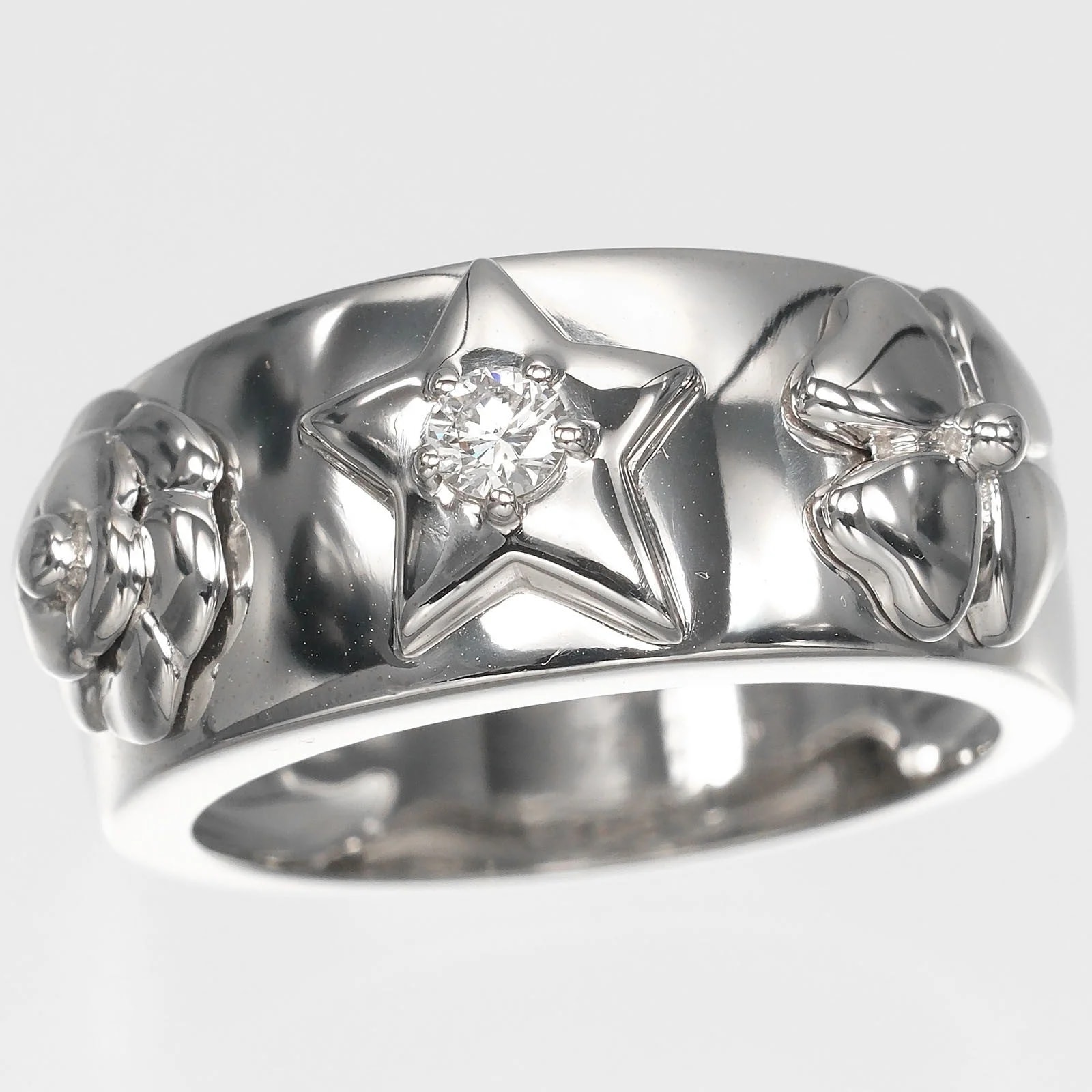 Chanel 3 Symbols 18K White Gold With White_Gold Jewelry 4