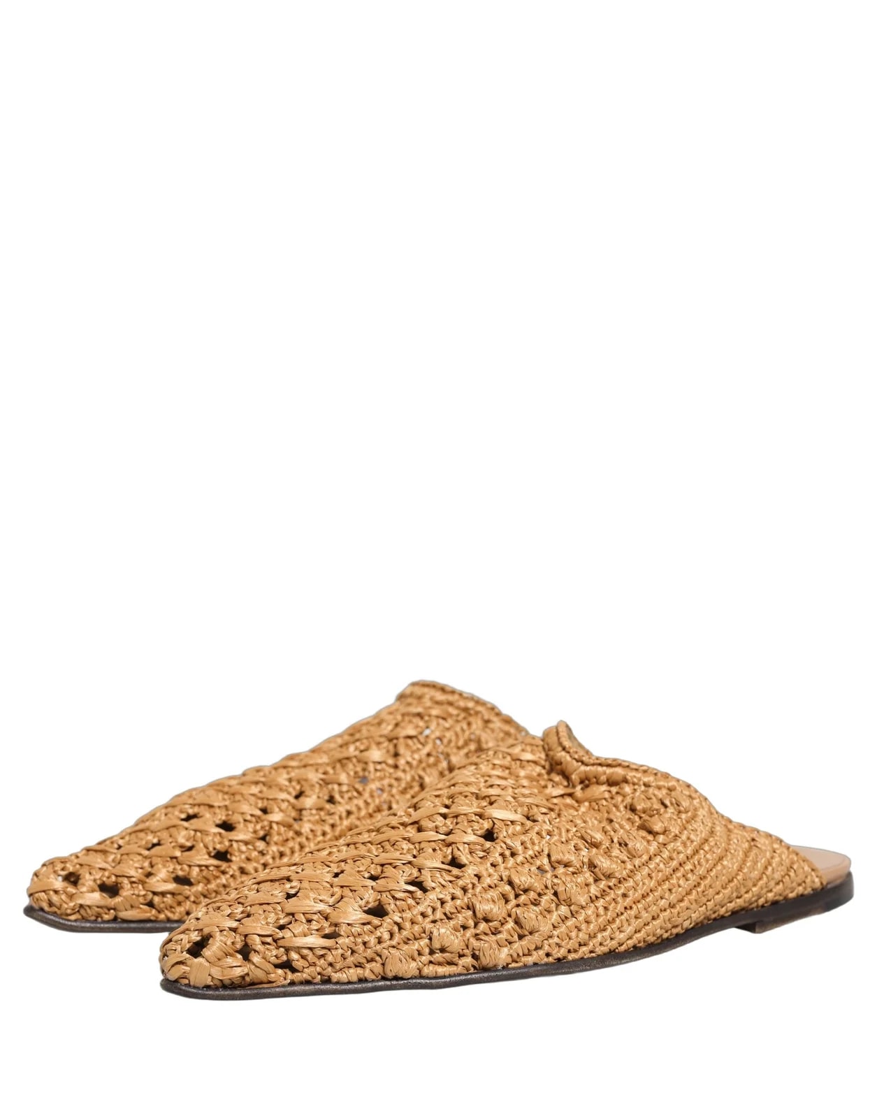 Dolce & Gabbana Woven Straw Slides 4