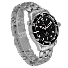 Omega Seamaster Steel Black Wave Dial 212.30.41.20.01.002 Box Cards 3