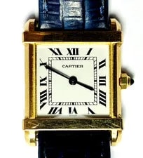 Cartier — Cartier 18k Chinoise Tank 23mm Yellow Gold 8105 — Watch — resale