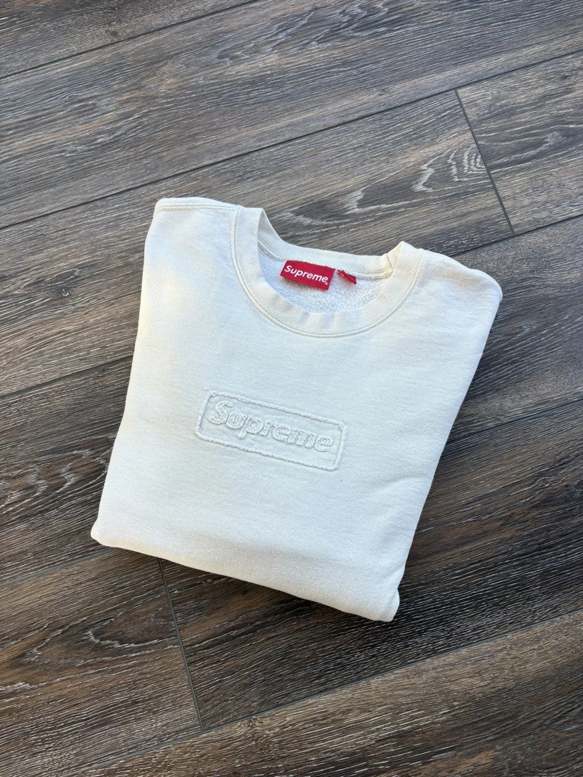 Supreme — Supreme Cutout Logo Crewneck — streetwear — resale