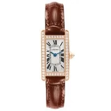 Cartier Tank Americaine Small Rose Gold Diamond WJTA0002 Papers 2