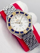 Breitling — 31mm [N. ] Breitling Lady J 18K Bezel St. Steel Quartz 6.5" — Watch — resale
