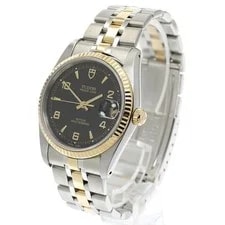Tudor — Tudor Prince Date 74033 34mm SS Black #C6361 — Watch — resale