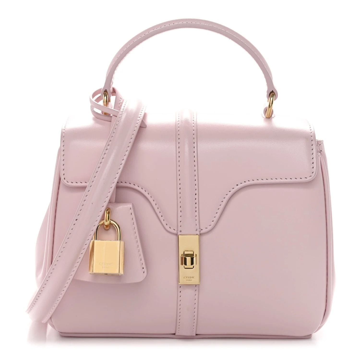 Celine — Satinated 16 Top Handle Pastel — Handbag — resale