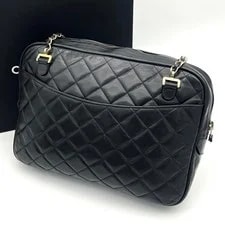 [Double Chain] Chanel Matelasse Quilted Coco Mark Flap 2