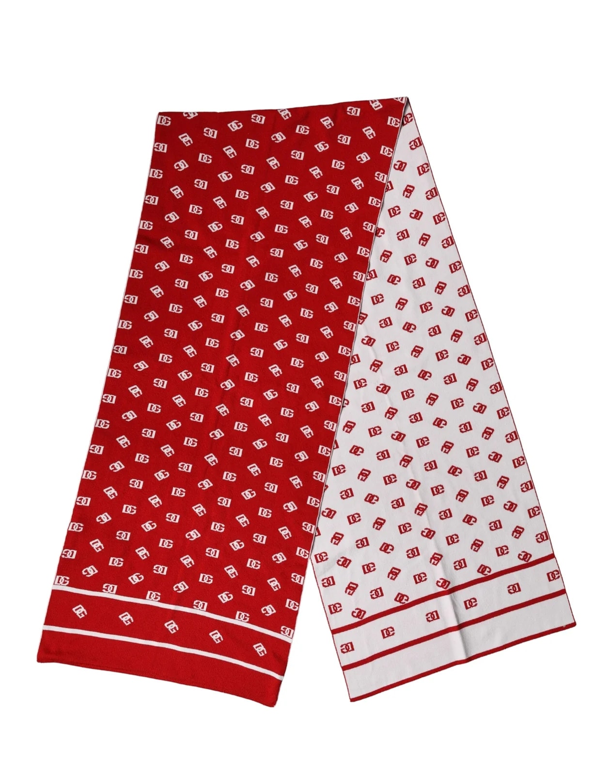 Dolce & Gabbana — Dolce & Gabbana Logo Print Foulard 201cm X 40.5cm Scarf — Accessory — resale