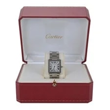 Cartier Tank Solo Large 3169 White Roman Dial 27mm Steel Quartz + Box 2