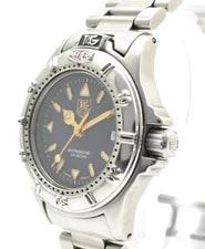 TAG Heuer — TAG Heuer 4000 Professional WF1413-0 Navy Dial Silver Date Quartz — Watch — resale