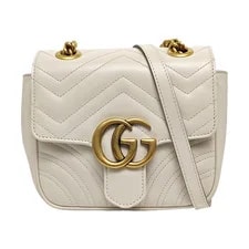 Gucci — Gucci GG Marmont Double G Logo Magnetic Snap Quilted - Excellent #I6G7CP — Handbag — resale