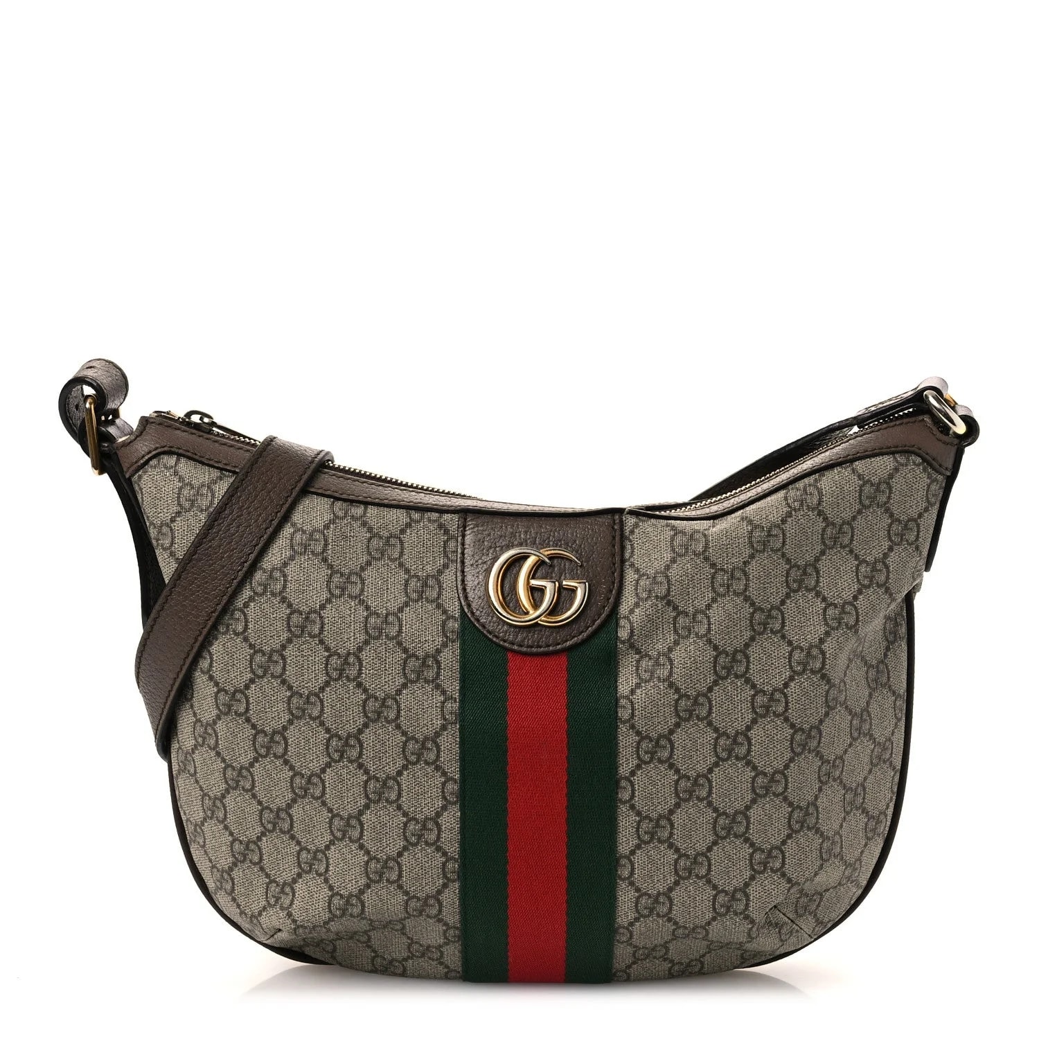 Gucci — Web Small Ophidia Half Moon Hobo — Handbag — resale