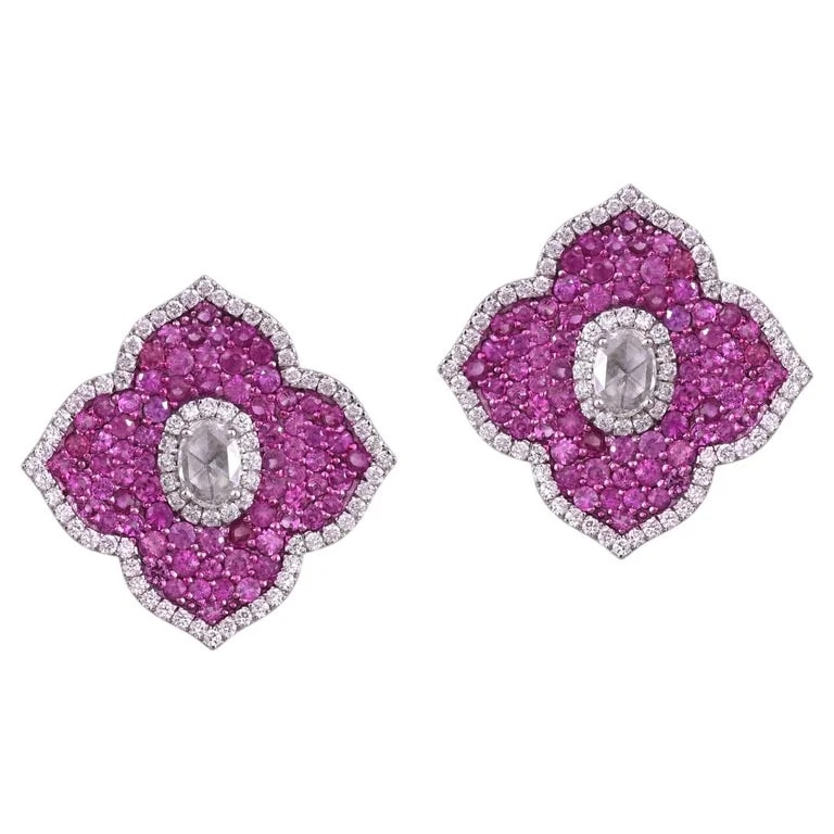 Jewel Hub — Set in 18K White Gold, & Cut Stud — Jewelry — resale