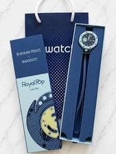 🔥 Ships Today! Swatch X AP Royal Pop LAN BA Blue 🔥 NEW Sealed Unworn 3
