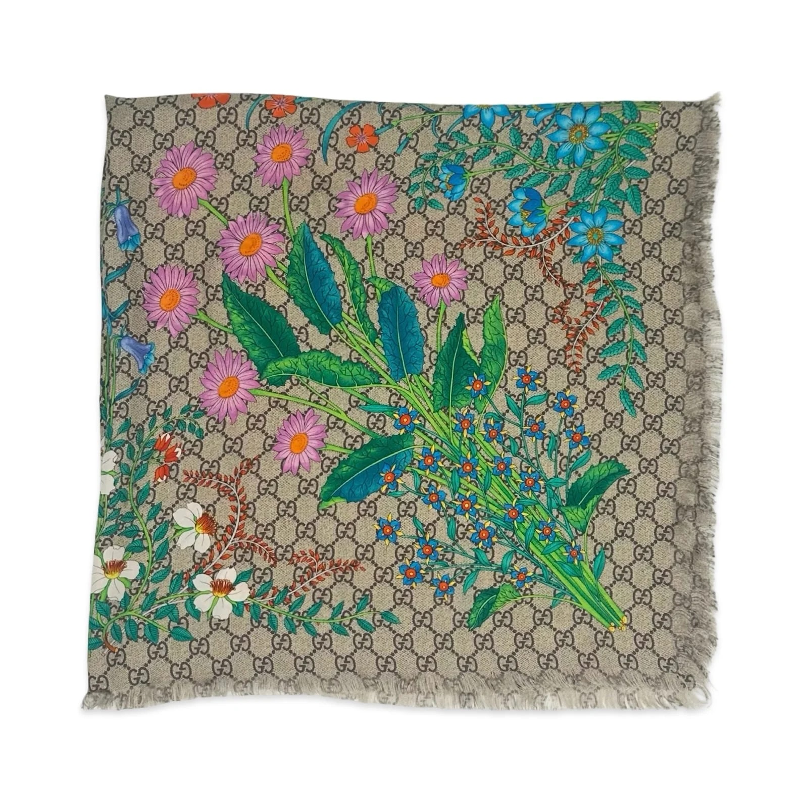 Luv Luxe Scottsdale — Gucci GG Floral Scarf — Accessory — resale
