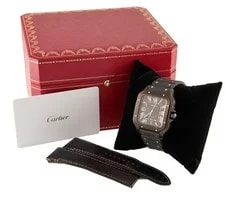 2024 Cartier Santos 4072, 39.8mm, Black Stainless Steel W/Box & Paper 2