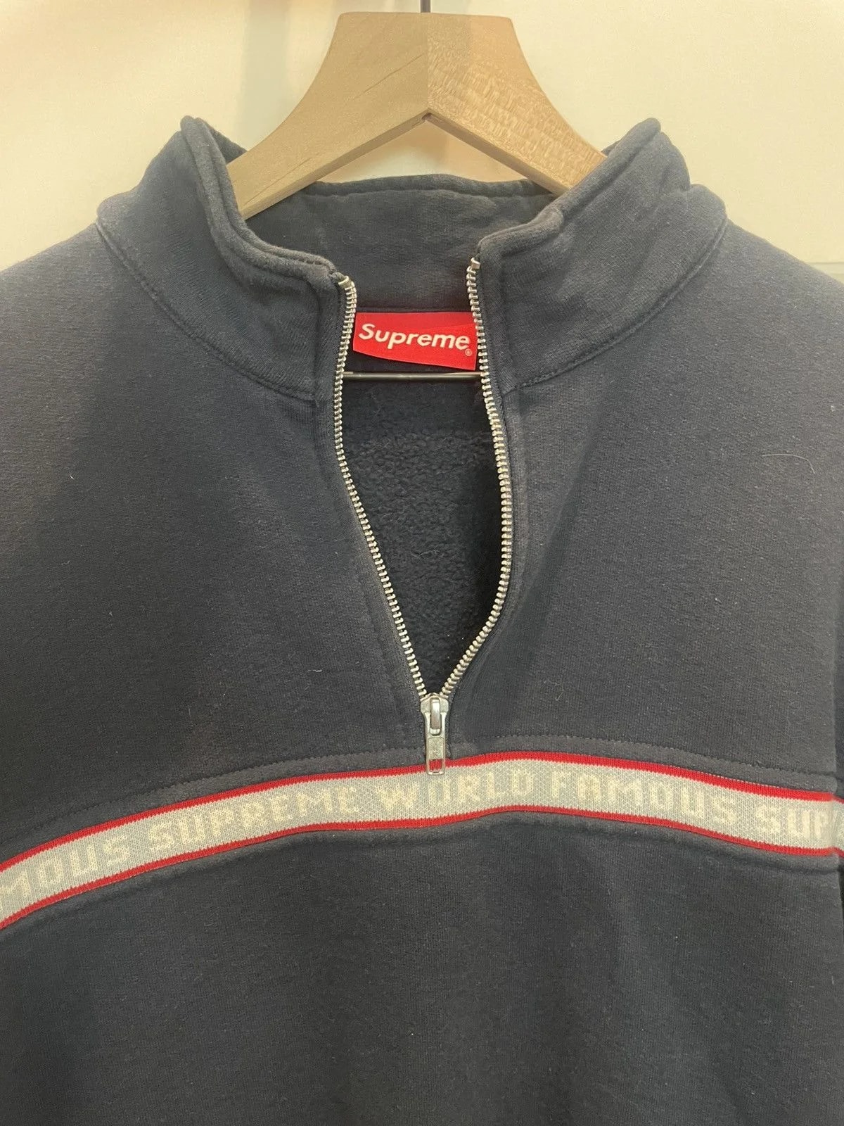 Supreme — Supreme Half Zip Cotton Pullover — streetwear — resale