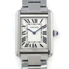Cartier — Cartier Tank Solo XL W5200028 Rectangular Roman Index Silver Dial — Watch — resale